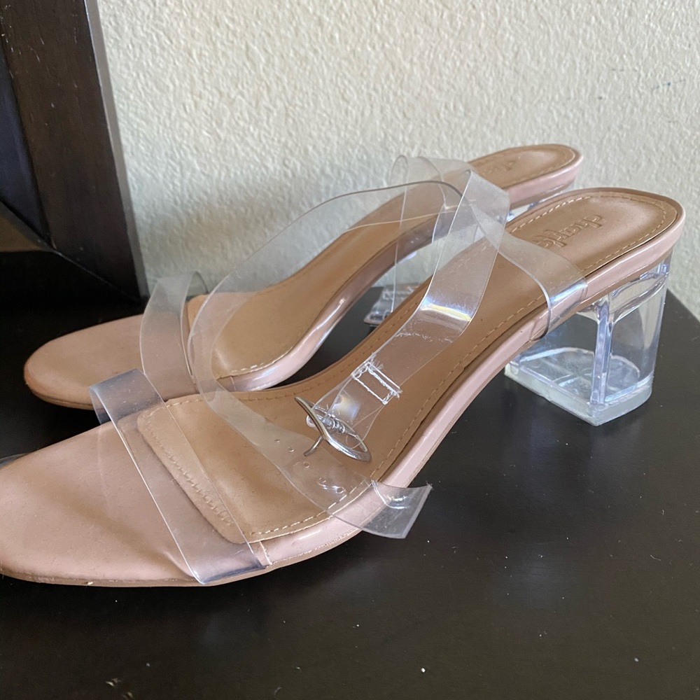 Clear heels
